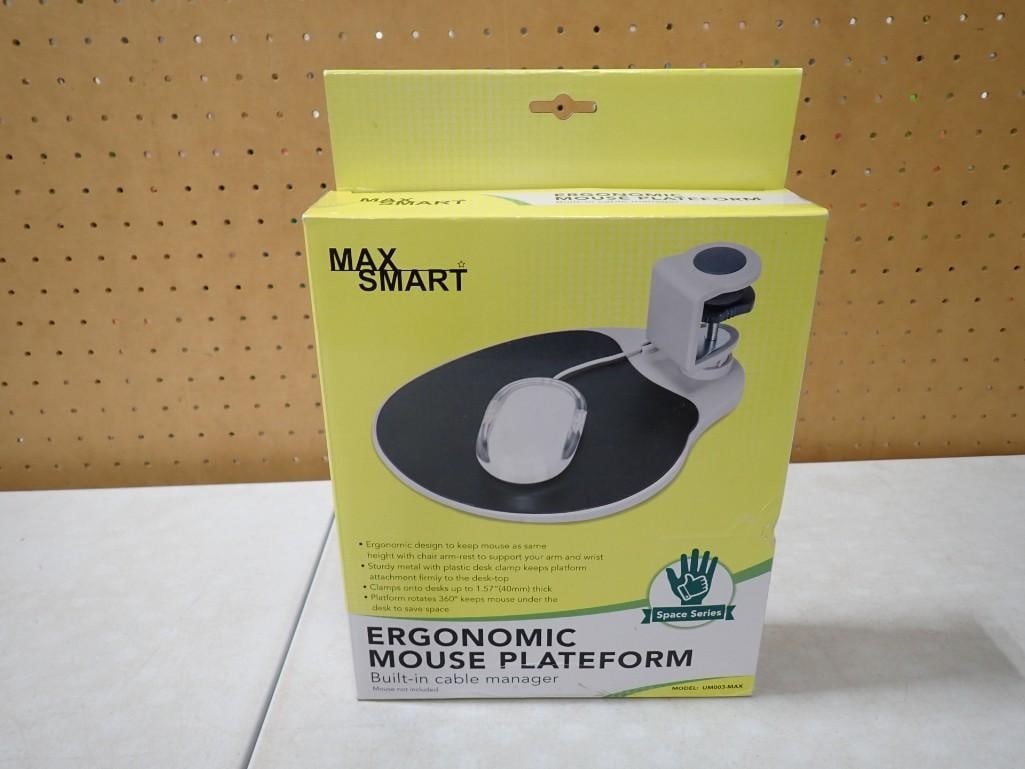 New in Box Max Smart Ergonomic Mouse Plateform: New in Box Max Smart Ergonomic Mouse Plateform All pictures are considered part of the description and should be examined carefully by bidders. Live Auctioneers is now offering Live Shipping through t