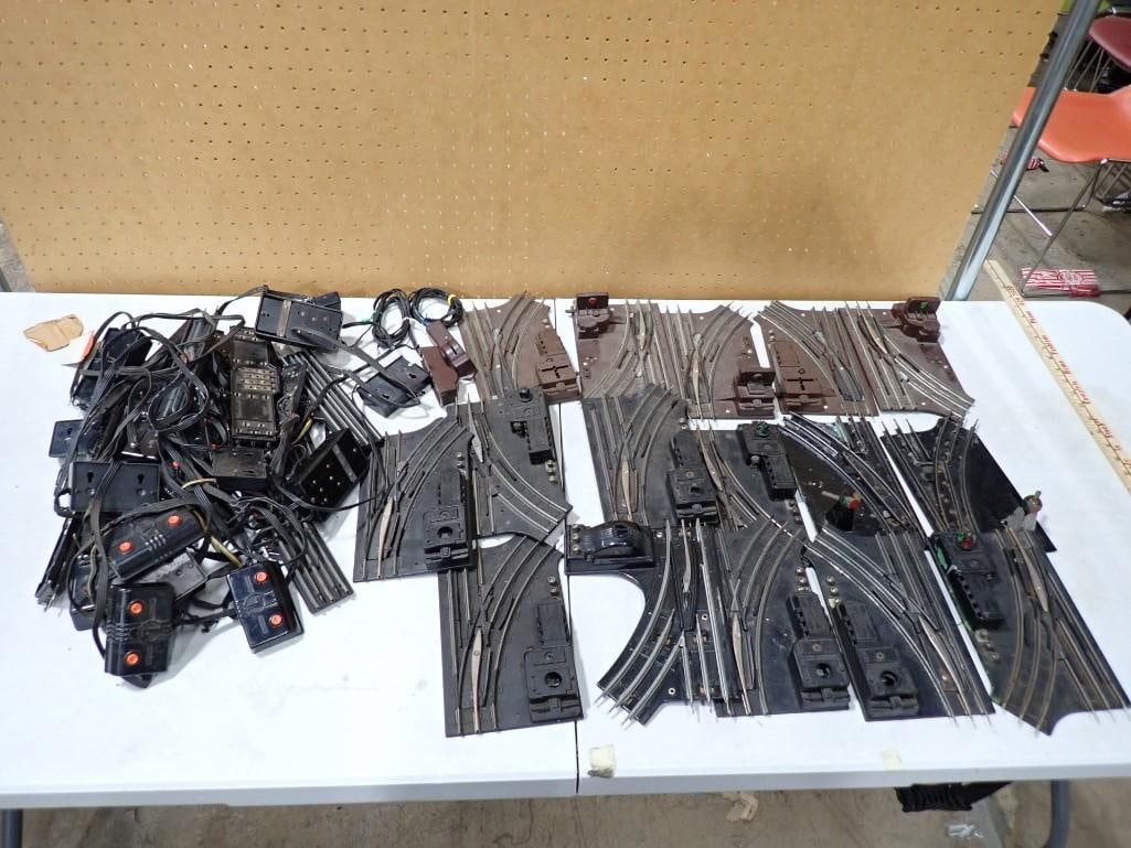 Lot of O Scale Model Train Tracks, Switches, Accessories, etc. (1 of 10)
