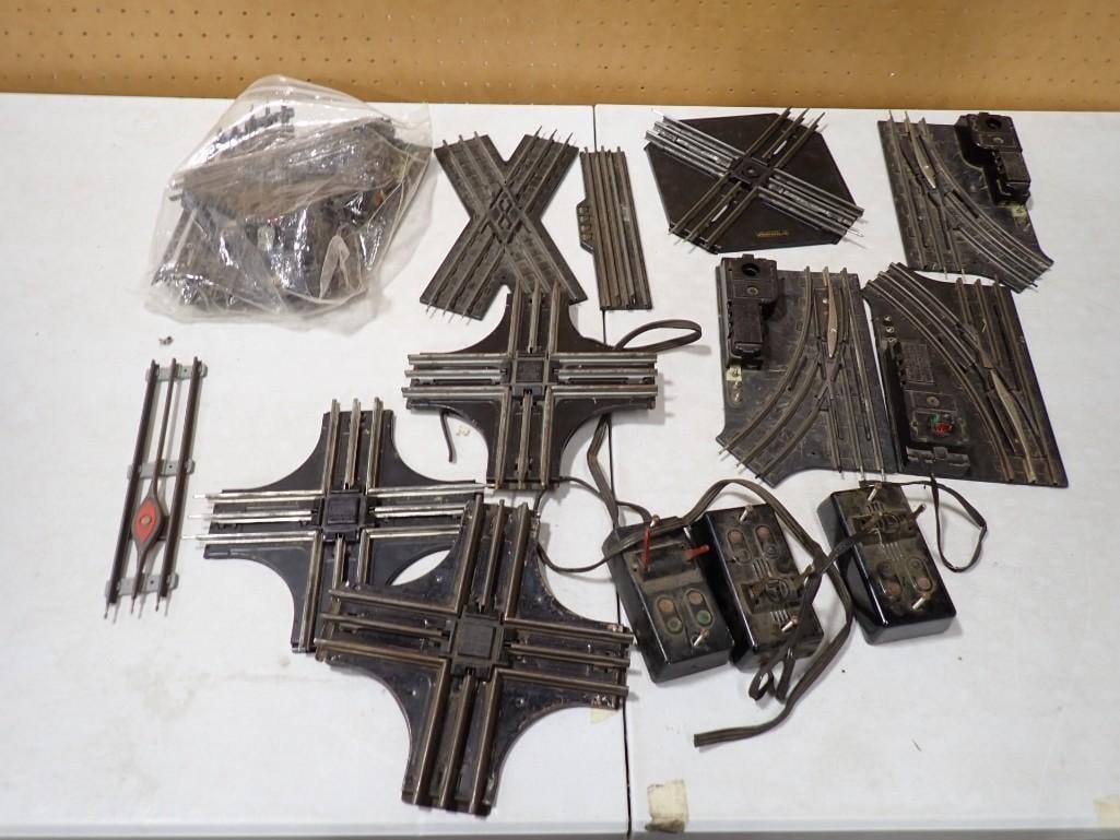 Lot O Scale Model Train Tracks including Switches, Cross Overs, etc. (1 of 9)