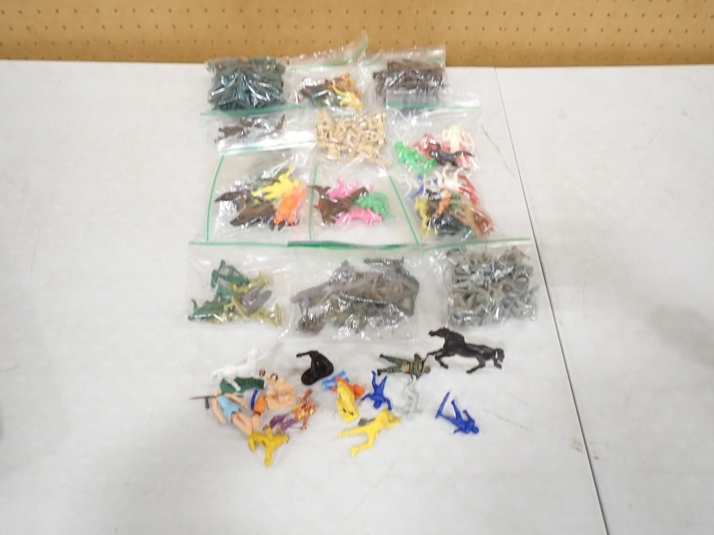 Toy Lot including Plastic Army Men, Horses, Animals, etc.: Toy Lot including Plastic Army Men, Horses, Animals, etc. All pictures are considered part of the description and should be examined carefully by bidders. Live Auctioneers is now offering Live Shippin