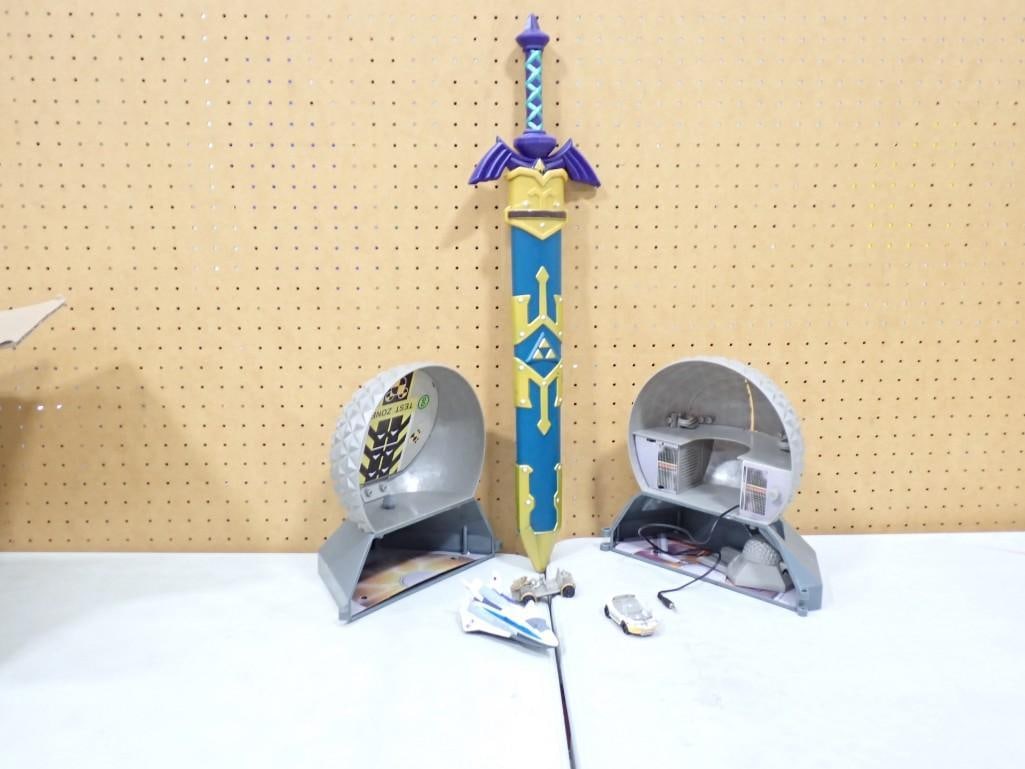 Star Wars Micro Machines Death Star Playset and a Legend of Zelda Toy Sword (1 of 6)
