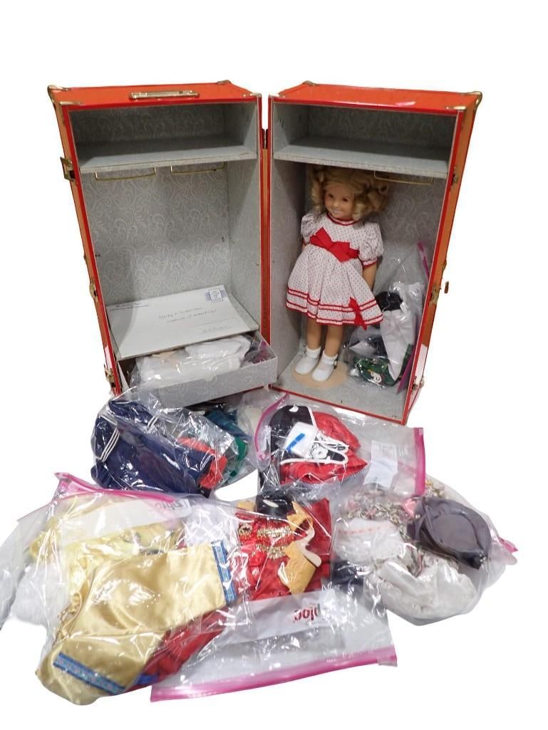 Danbury Mint Shirley Temple Doll in Sailor's Dress with Red Danbury Mint Doll Case and Many Fashions (1 of 16)