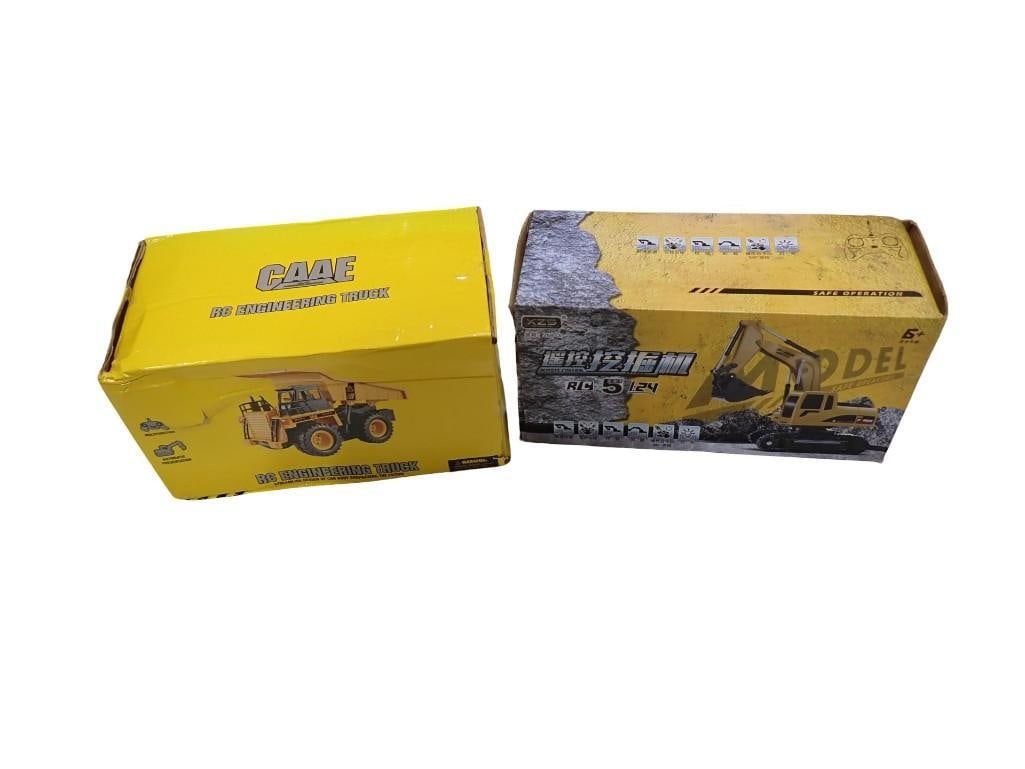 Construction Toys incl RC Engineering Truck CAAE and Xuezhishan Toys Construction Toy Both New in Bo: Construction Toys incl RC Engineering Truck CAAE 1:22 Scale and Xuezhishan Toys Construction Toy 1:24 Scale Both New in Box All pictures are considered part of the description and should be examined c