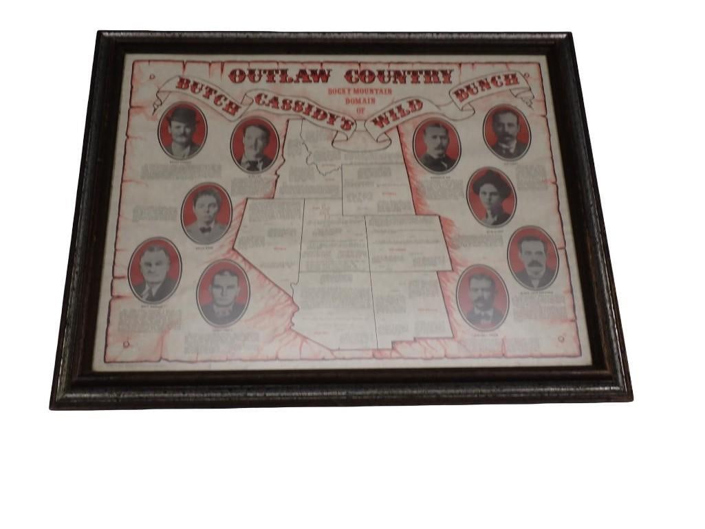 Framed Print Outlaw Country Butch Cassidy's Wild Bunch 1973 Vintage (1 of 12)
