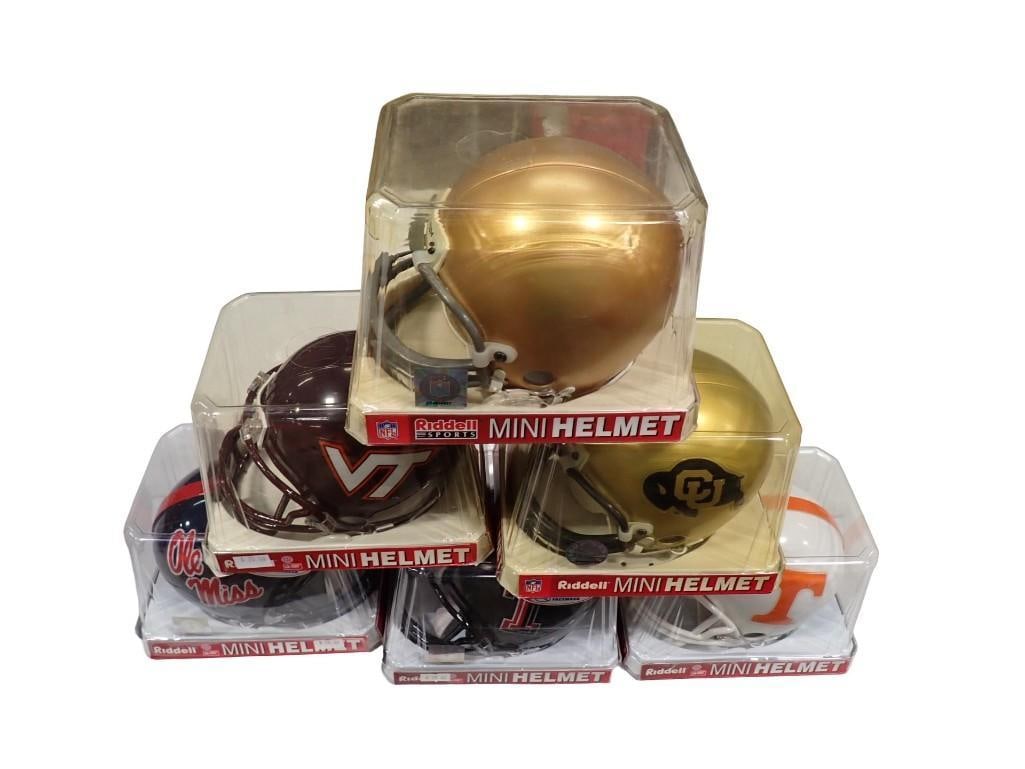 Lot of 6 Riddell Mini Helmets (1 of 11)