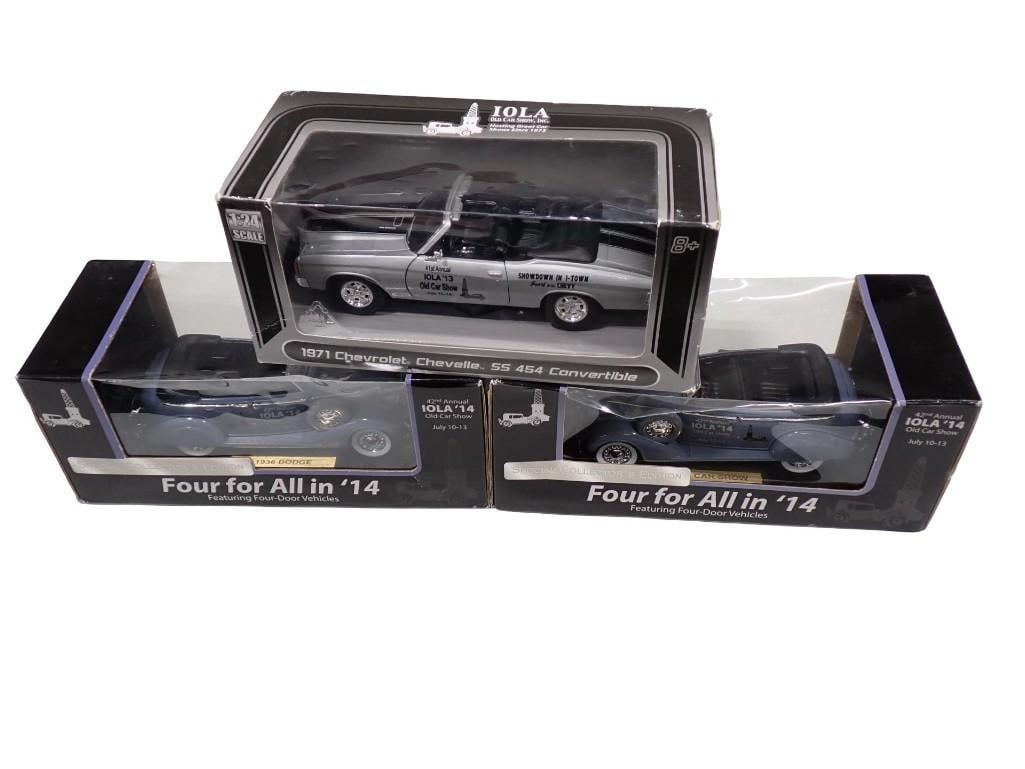 Die Cast 1:24 Scale Cars incl Iola 2014 Car Show, 1971 Chevrolet Chevelle: Die Cast 1:24 Scale Cars incl Iola 2014 Car Show, 1971 Chevrolet Chevelle, Iola Car Show 2013 All pictures are considered part of the description and should be examined carefully by bidders. Live Auct