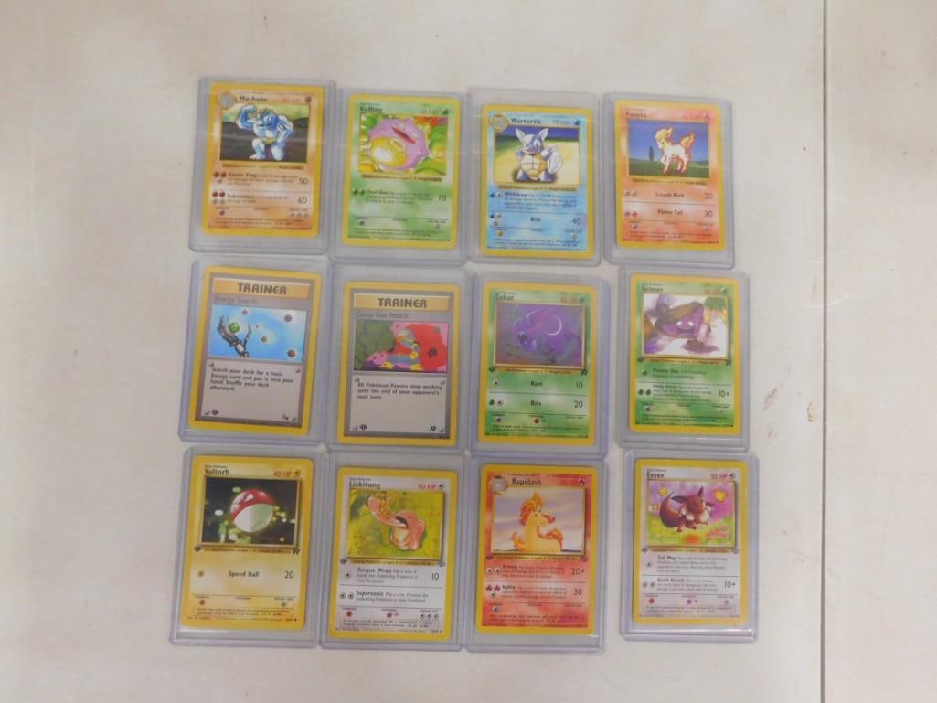 Pokemon Card lot - Shadowless First Edition: Pokemon Card lot - Shadowless First Edition All pictures are considered part of the description and should be examined carefully by bidders. Live Auctioneers is now offering Live Shipping through them