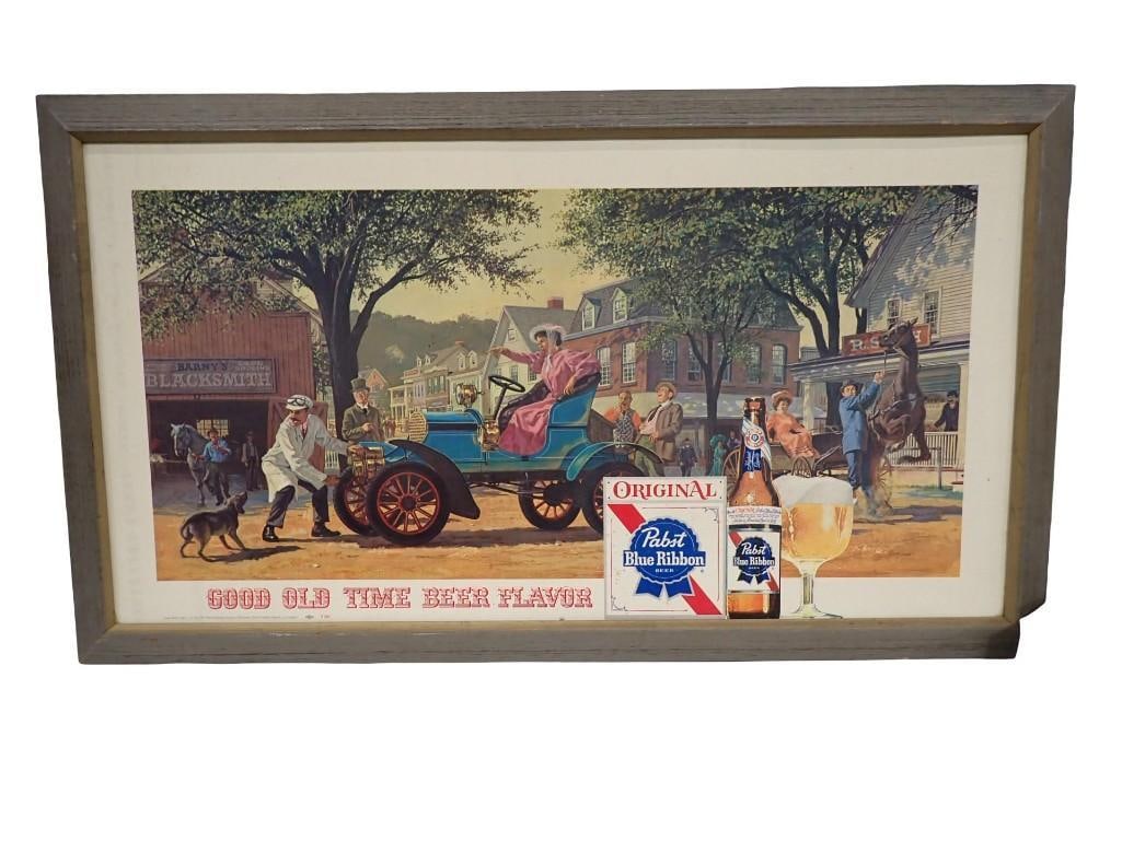 Vintage Pabst Blue Ribbon Beer Advertising Sign (1 of 7)