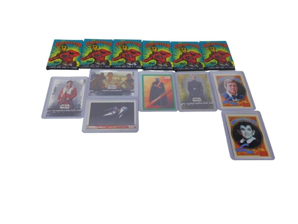 Trading Card Lot including Rocketeer, Star Wars, TV Stars, etc.: Trading Card Lot including Rocketeer, Star Wars, TV Stars, etc. All pictures are considered part of the description and should be examined carefully by bidders. Live Auctioneers is now offering Live S