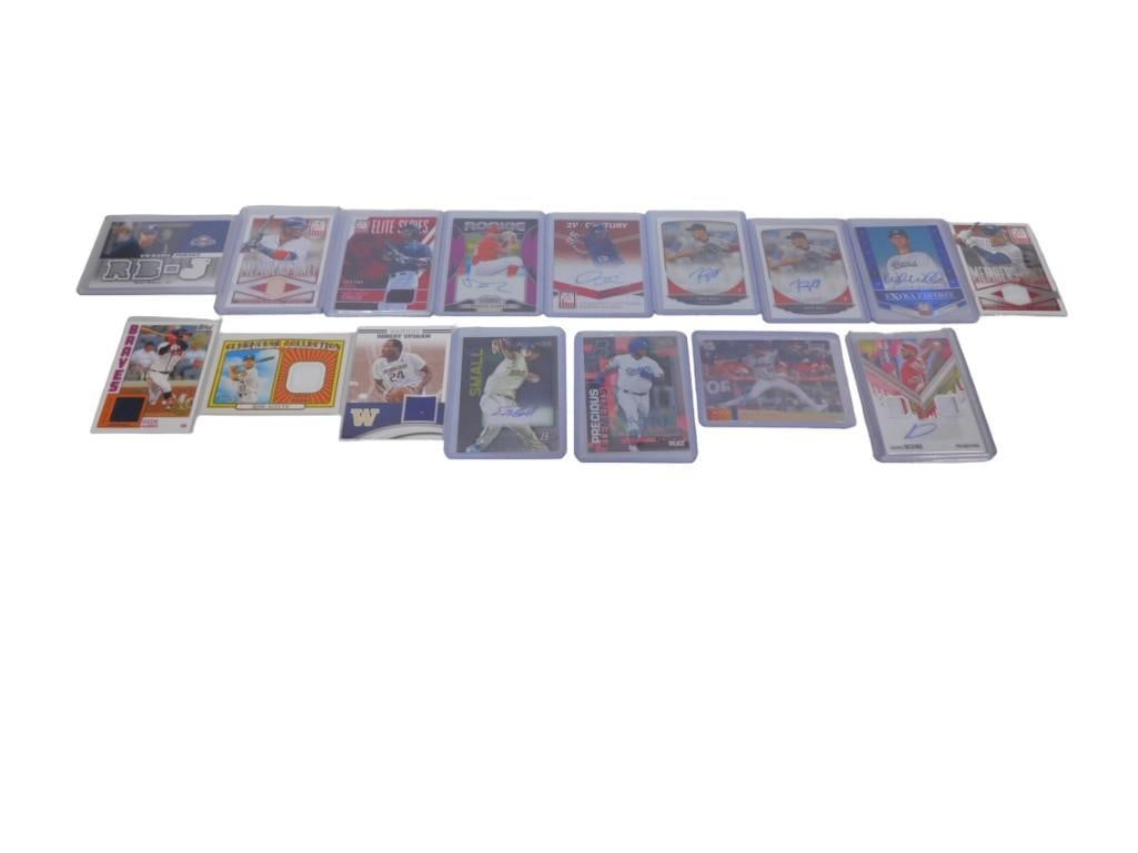 Lot of Baseball Cards including autograph and Jersey Cards (1 of 13)