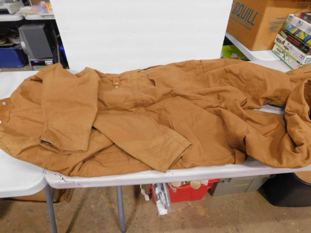 Carhartt 50L Heavy Duty Work Coveralls: Carhartt 50L Heavy Duty Work Coveralls All pictures are considered part of the description and should be examined carefully by bidders. Live Auctioneers is now offering Live Shipping through them. Thi