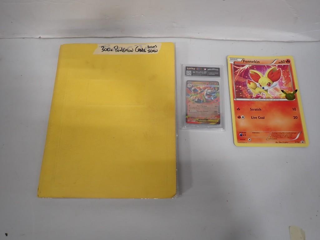 Lot of 300+ Japanese Pokemon Hologram Cards, Plus a Vanity Slab and an extra Large Fennekin: Lot of 300+ Japanese Pokemon Hologram Cards, Plus a Vanity Slab and an extra Large Fennekin All pictures are considered part of the description and should be examined carefully by bidders. Live Au
