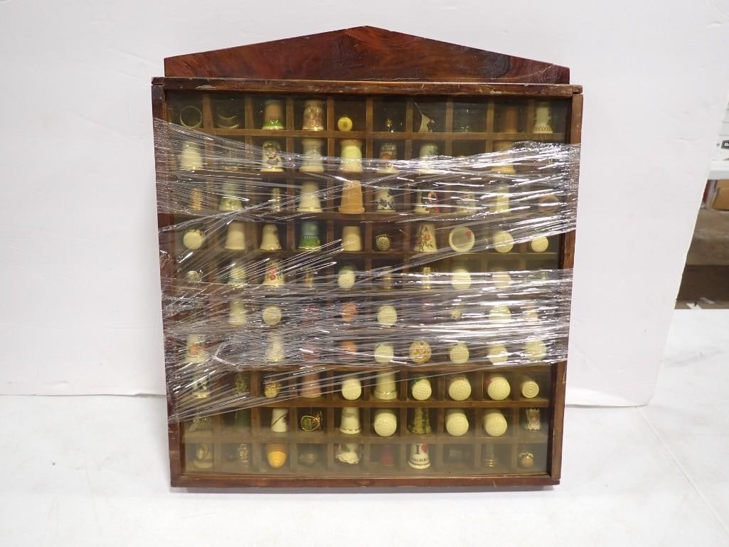 Instant thimble Collection with Vintage Wooden Case (1 of 10)