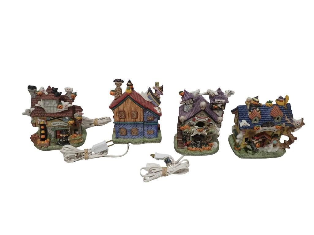Haunted Haven Porcelain Halloween Houses: Haunted Haven Porcelain Halloween Houses All pictures are considered part of the description and should be examined carefully by bidders. Live Auctioneers is now offering Live Shipping through them. T