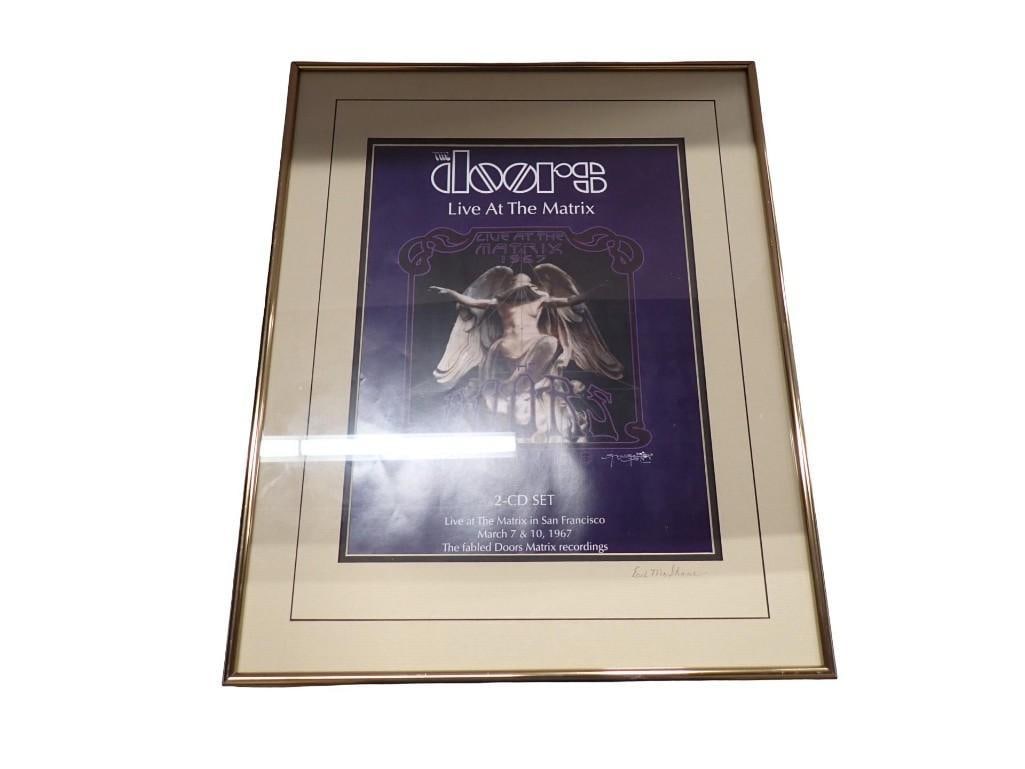 Framed The Doors Poster Advertising The Live at the Matrix 2-CD Set Pencil Signed Ed McShane (1 of 6)