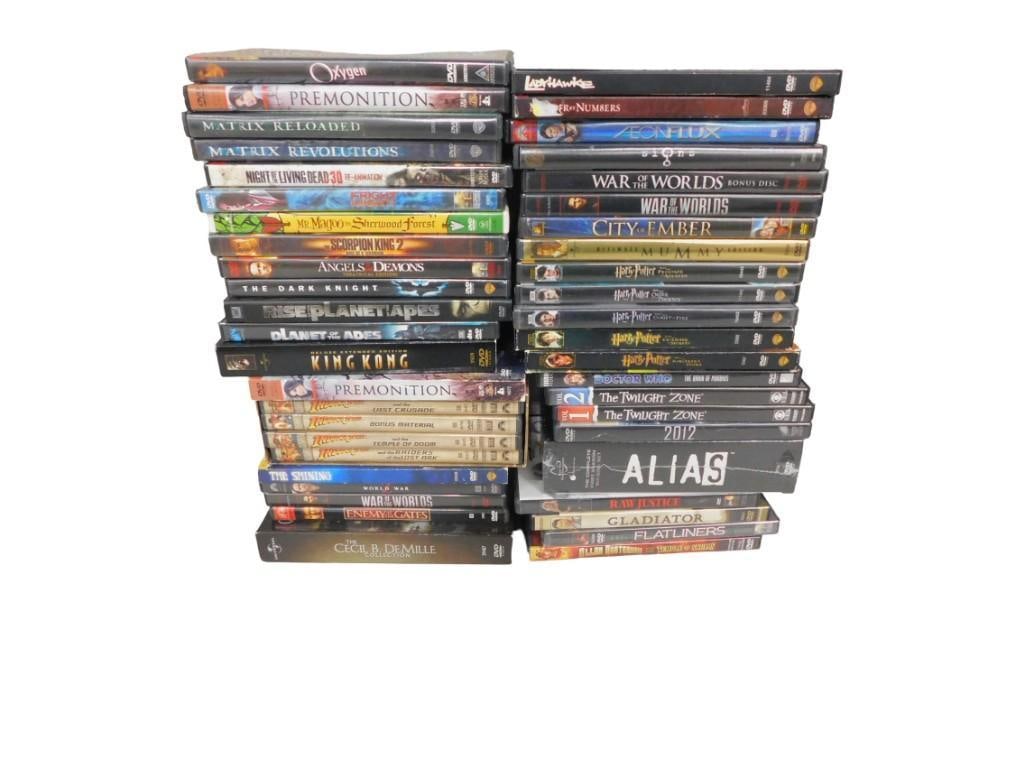 DVD Lot including Indiana Jones Box set, Cecil B DeMille Collection, Alias, Twilight Zone, King Kong (1 of 5)