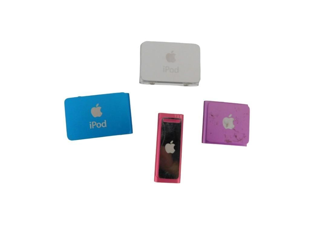 Lot of Apple iPod Shuffles and Nano: Lot of Apple iPod Shuffles and Nano All pictures are considered part of the description and should be examined carefully by bidders. Live Auctioneers is now offering Live Shipping through them. This i