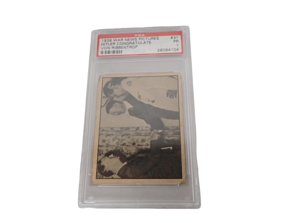 1939 War News Pictures Hitler Congratulate Von Ribbentrop PSA Authenticated: 1939 War News Pictures Hitler Congratulate Von Ribbentrop PSA Authenticated All pictures are considered part of the description and should be examined carefully by bidders. Live Auctioneers is now