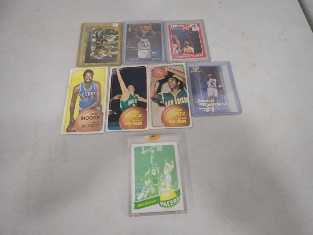 Basketball Cards including Vintage - Otto Moore, John BLock, Stu Lantz, Michael Jordan, Magic Johnso (1 of 8)