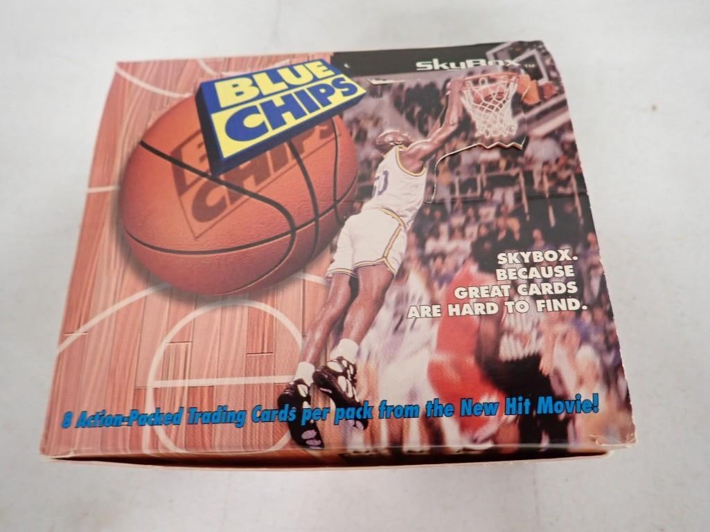 1994 Skybox Blue Chips Basketball Cards: 1994 Skybox Blue Chips Basketball Cards with Sealed Packs All pictures are considered part of the description and should be examined carefully by bidders. Live Auctioneers is now offering Live Shippin
