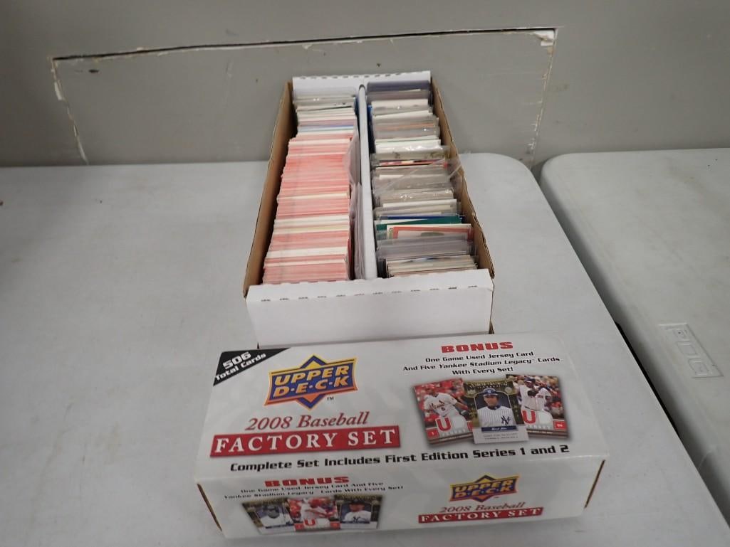 Sports Card Lot including Upper Deck 2008 Factory Set, Topps Roberto Clemente Graded 10, many cards: Sports Card Lot including Upper Deck 2008 Factory Set, Topps Roberto Clemente Graded 10, many cards in Sleeves, etc All pictures are considered part of the description and should be examined carefully