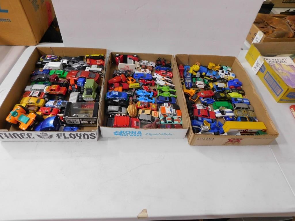 3 Flats full of Toy Cars including VIntage, Die-Cast, etc: 3 Flats full of Toy Cars including VIntage, Die-Cast, etc All pictures are considered part of the description and should be examined carefully by bidders. Live Auctioneers is now offering Live Shippin