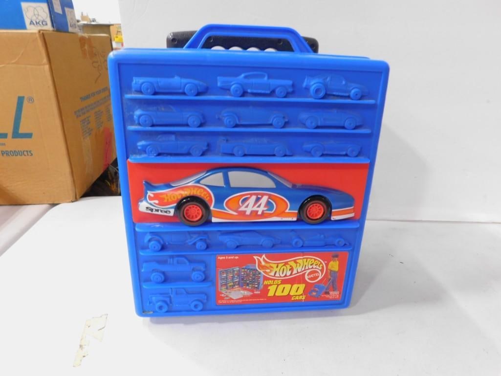 Hot Wheels Car Case full of Die-Cast Cars: Hot Wheels Car Case full of Die-Cast Cars All pictures are considered part of the description and should be examined carefully by bidders. Live Auctioneers is now offering Live Shipping through them. 
