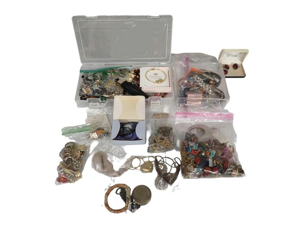 Lot of assorted Costume Jewelry - lots of it!: Lot of assorted Costume Jewelry - lots of it! All pictures are considered part of the description and should be examined carefully by bidders. Live Auctioneers is now offering Live Shipping through th