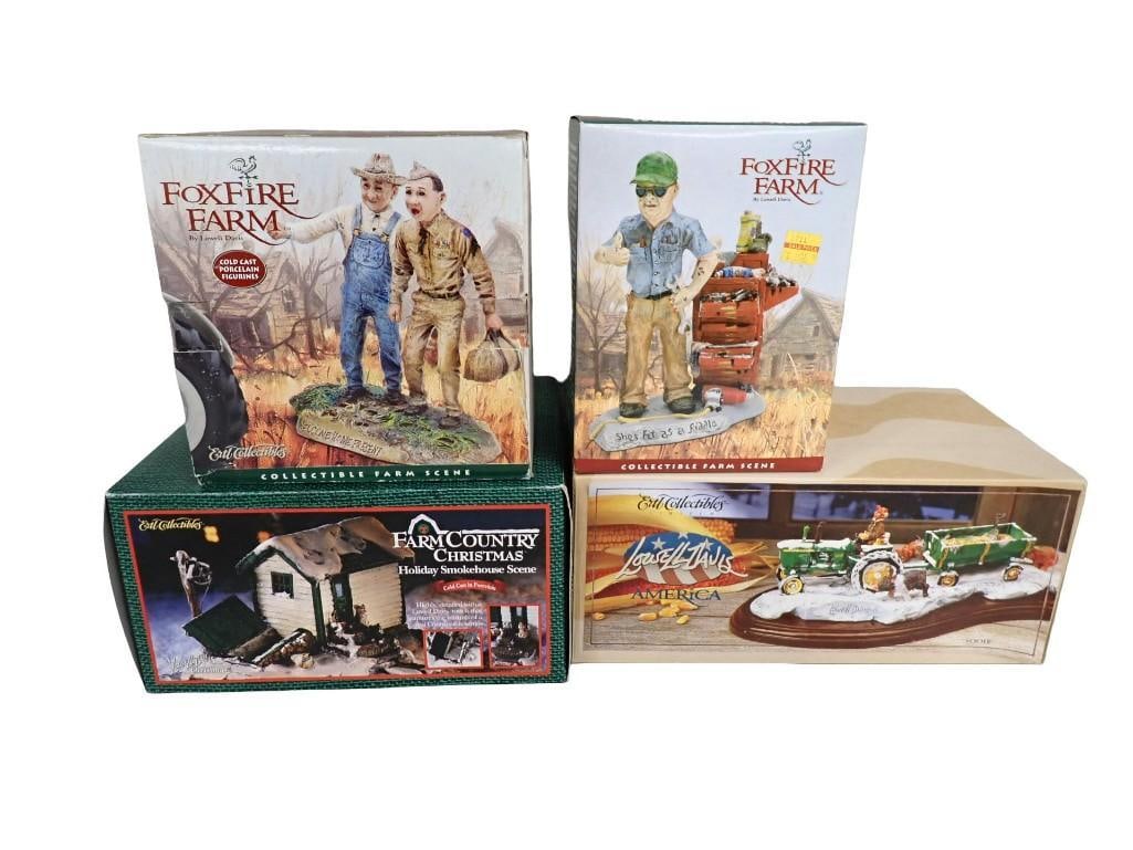 2 Ertl Foxfire Farm Collectible Farm Scenes, Ertl Farm Country Christmas Holiday Smokehouse Christma (1 of 12)
