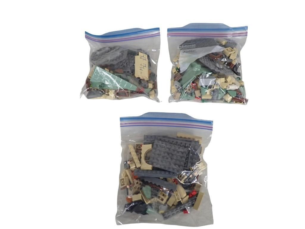 Three bags of assorted Legos - possibly Harry Potter Set: Three bags of assorted Lego blocks - possibly Harry Potter Set - unchecked for completeness All pictures are considered part of the description and should be examined carefully by bidders. Live A