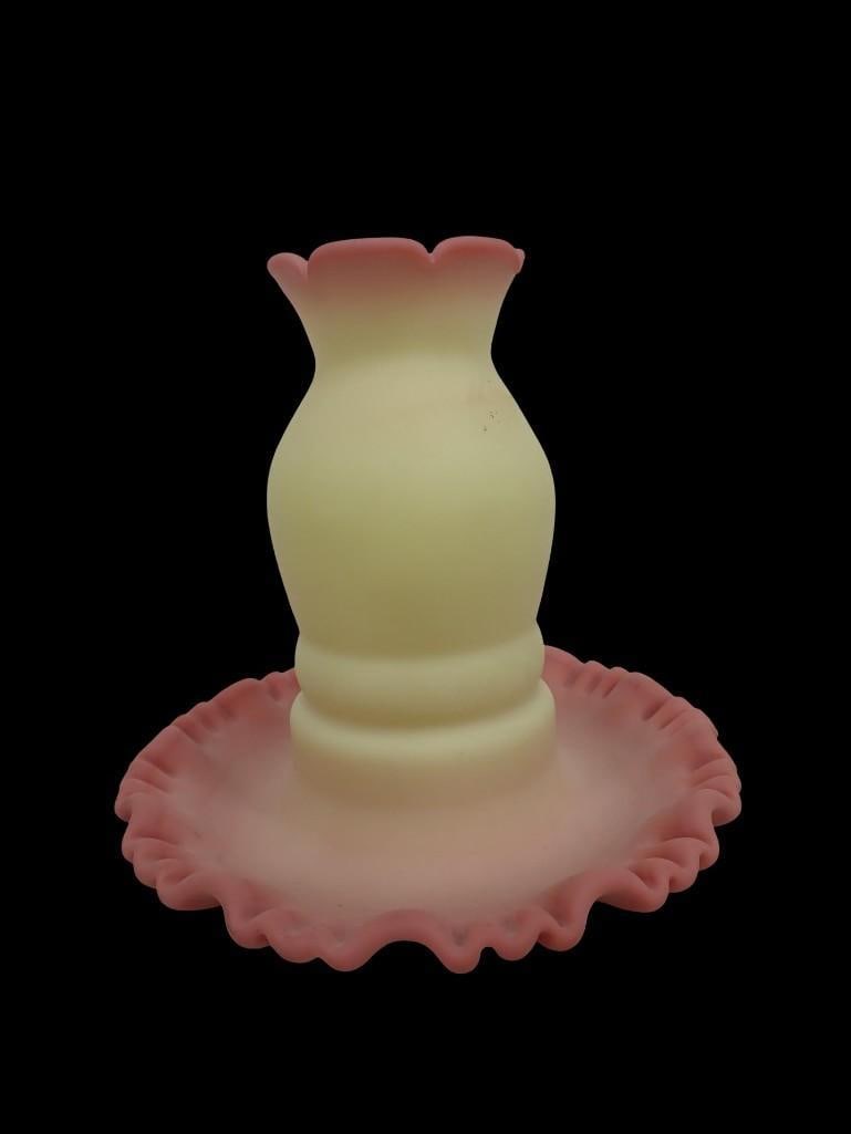 Fenton Burmese Glass Fairy Light or Lamp (1 of 8)