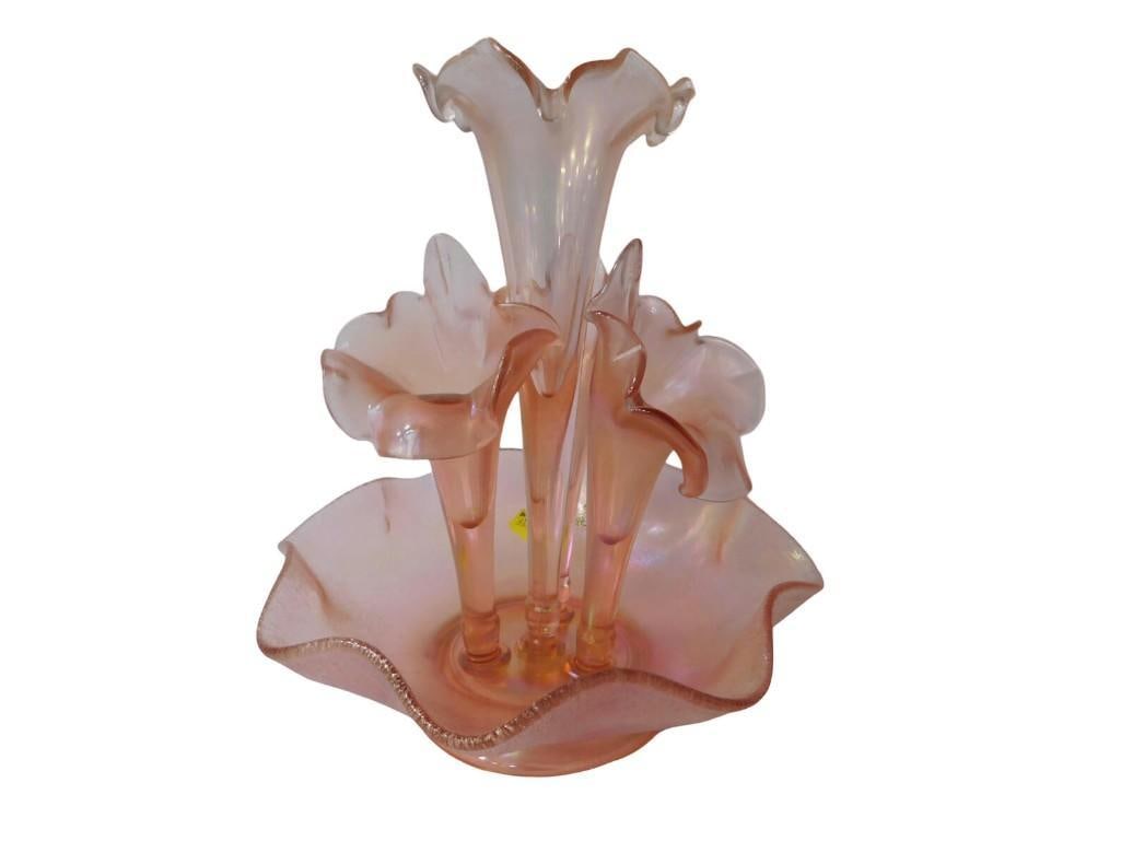 Fenton Opalescent Stretch Glass Epergne (1 of 9)