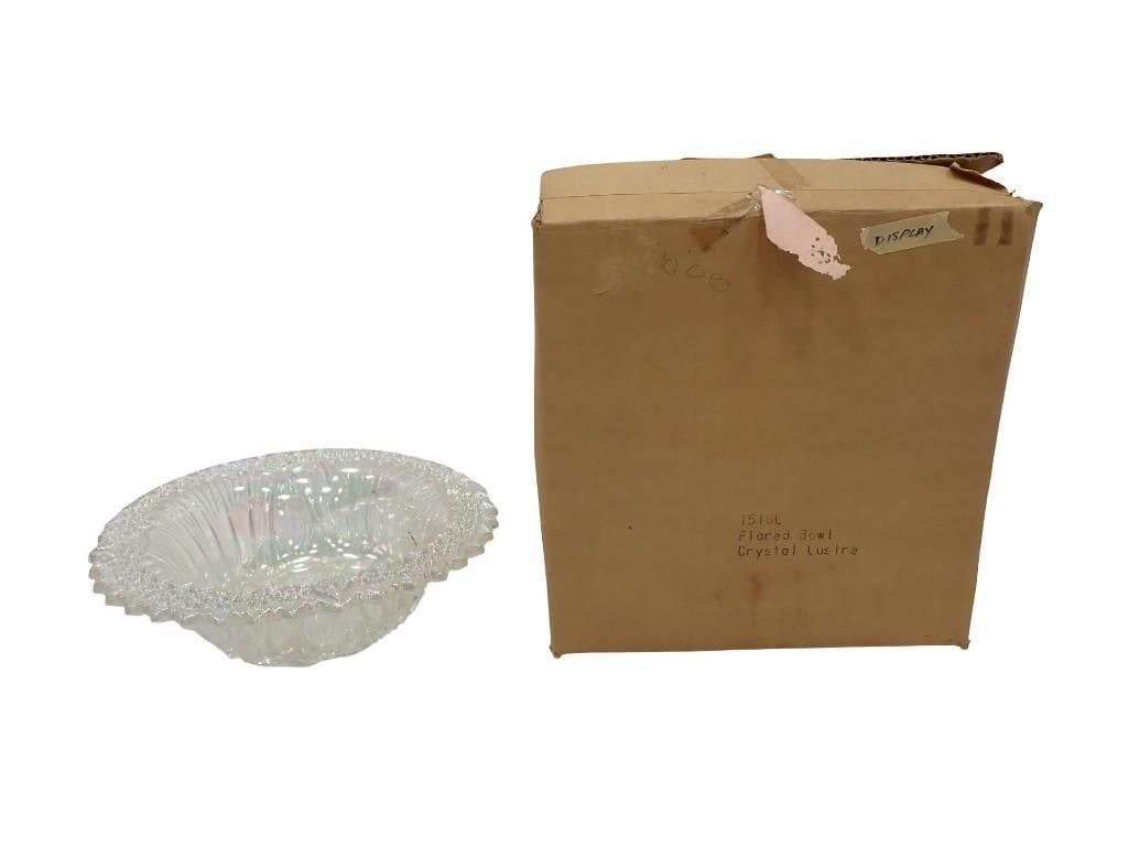 Flared Bowl Crystal Lustre: Flared Bowl Crystal Lustre All pictures are considered part of the description and should be examined carefully by bidders. Live Auctioneers is now offering Live Shipping through them. This is an opti