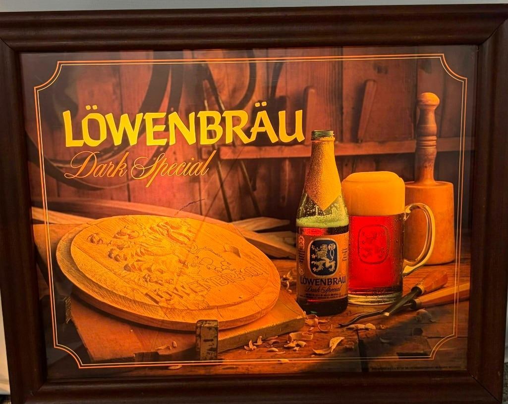1965 Vintage Lowenbrau Lighted Beer Sign (1 of 6)