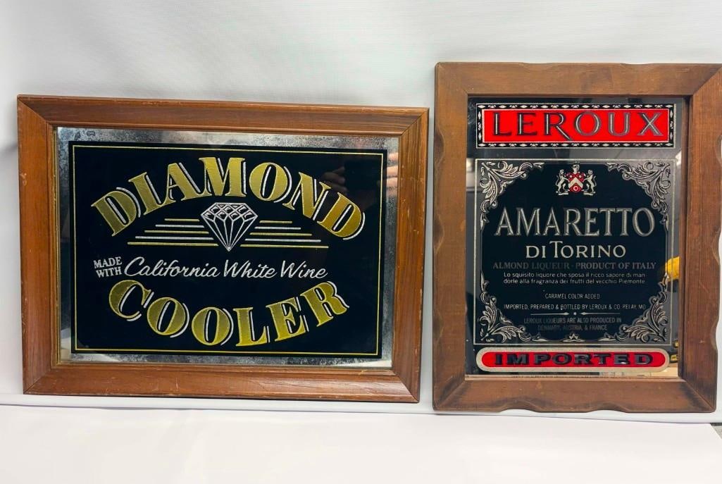 Vintage Liquor Advertising Beer Signs - Diamond, Leroux (1 of 4)