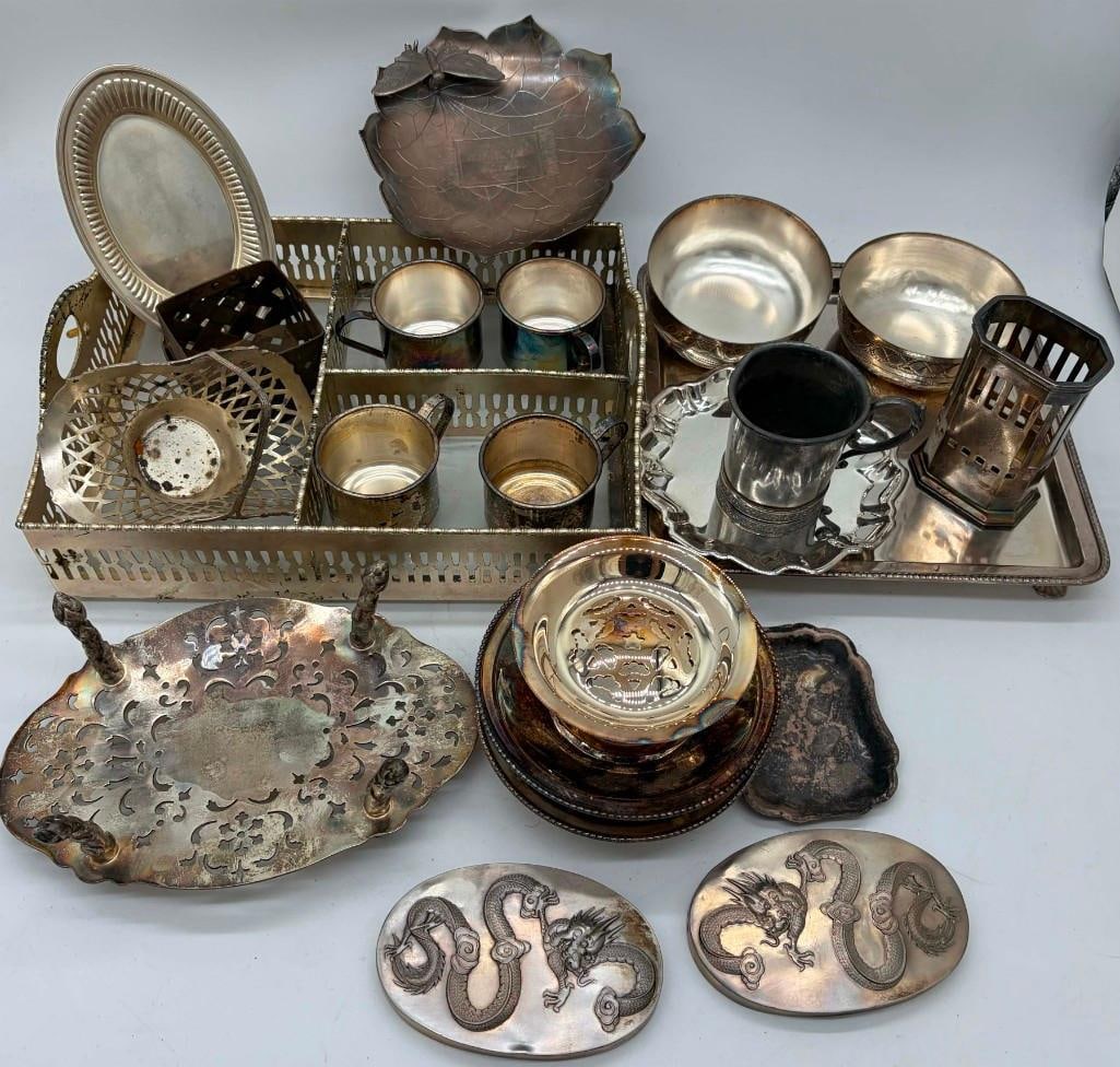 Lot Of Old Silverplate And More (1 of 11)