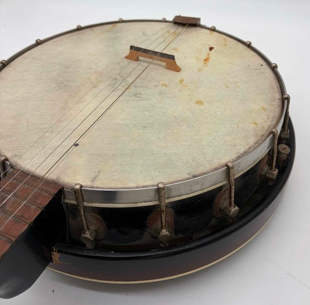 Vintage 5 String Banjo, Unknown Maker - 7
