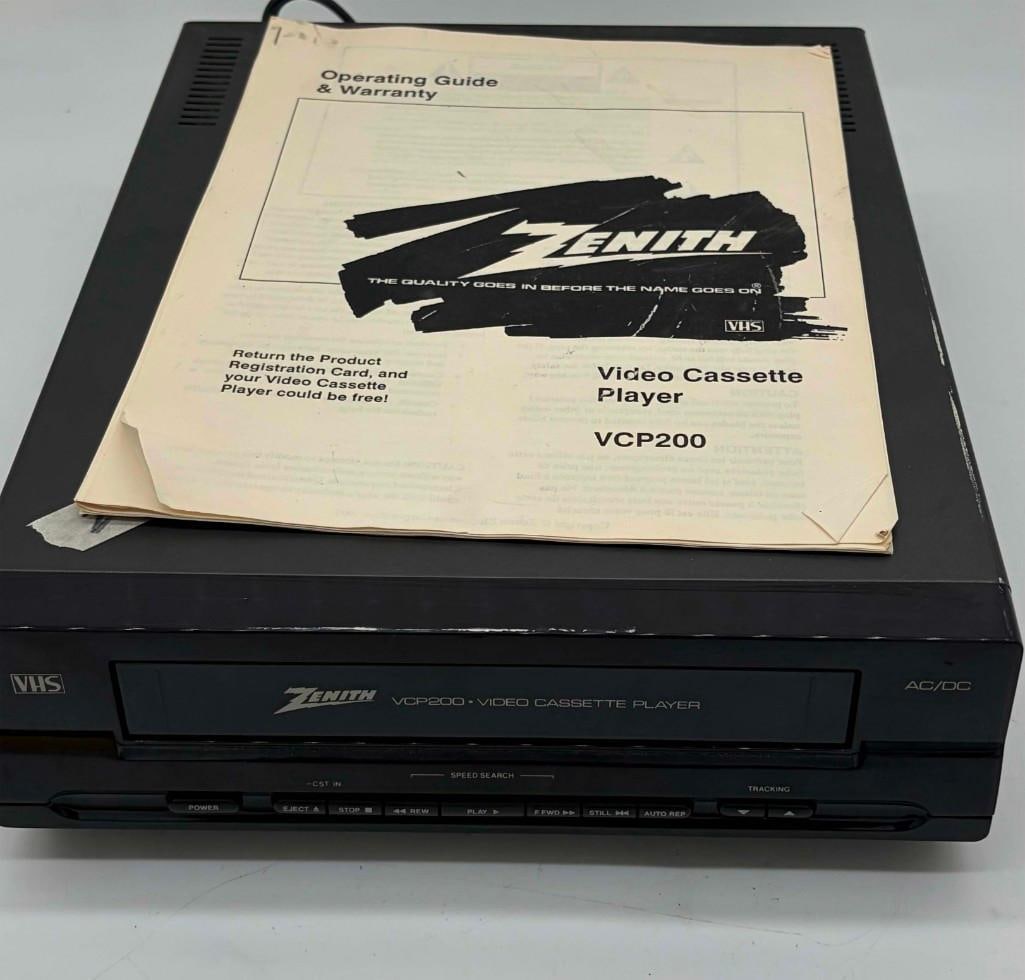 Zenith Vcp200 Video Cassette Player W/ Manual (1 of 3)