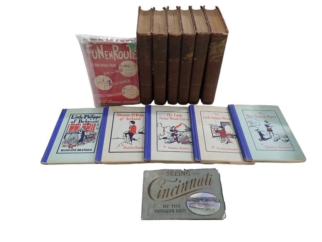 Lot Of Antique Bulwers & Madeline Brandeis Books, Seeing Cincinnati: Lot Of Antique Bulwers & Madeline Brandeis Books, Seeing Cincinnati. . . All Pictures Are Considered Part Of The Description And Should Be Examined Carefully By Bidders.. Live Auctioneers Is Now Offer