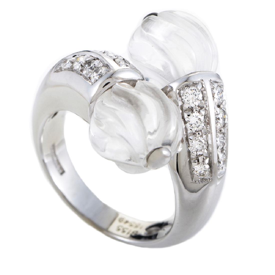 Boucheron Women's 18K White Gold Diamond  Crystal (1 of 1)