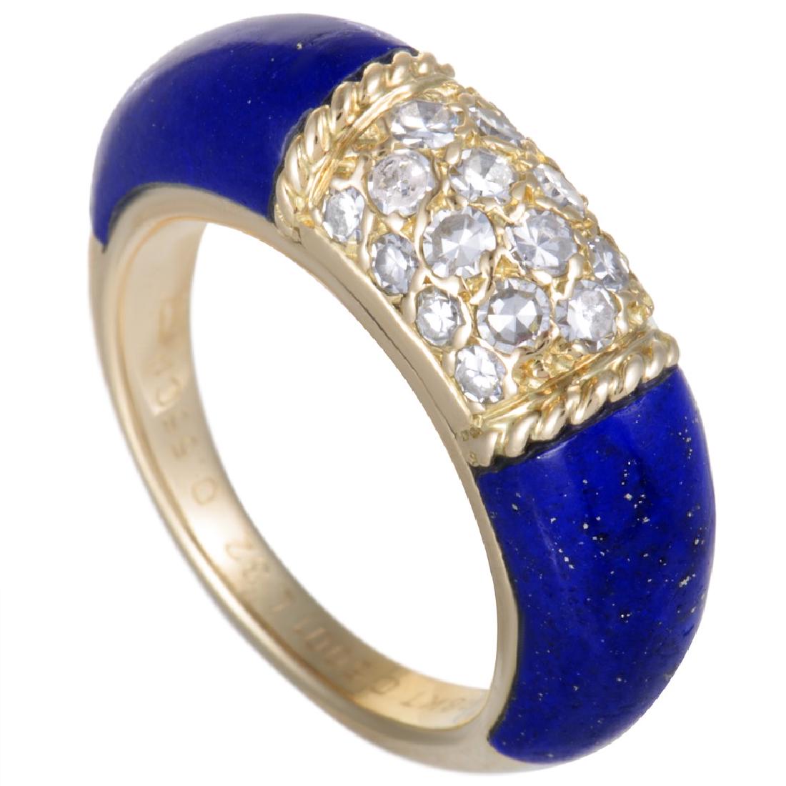 Van Cleef  Arpels 18K Yellow Gold Diamonds and Lapis (1 of 1)