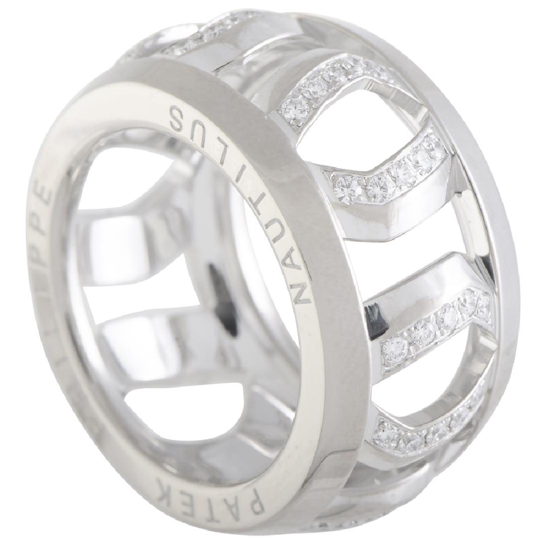 Patek Philippe Nautilus 18K White Gold Diamond Pave (1 of 1)