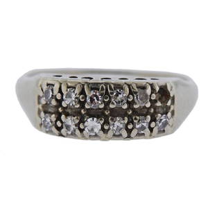 14K Gold Diamond Ring: Metal Content: 14k goldWeight of Item: 3.6 grams.Size: Ring size 8.25. Top of the ring is 6.5mmGemstone: DiamondsStamp: 14K
