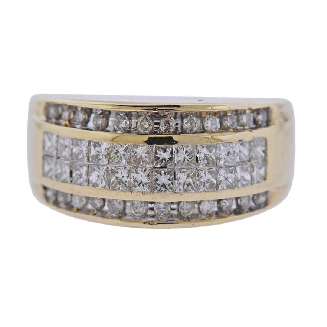 14K Gold Diamond Band Ring (1 of 3)