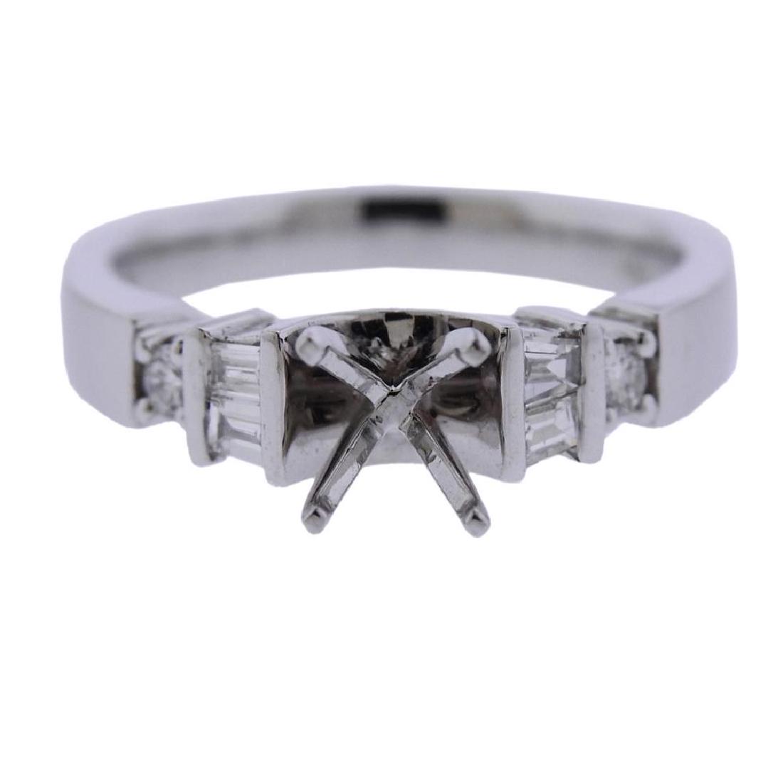 14k Gold Diamond Engagement Ring Mounting (1 of 3)
