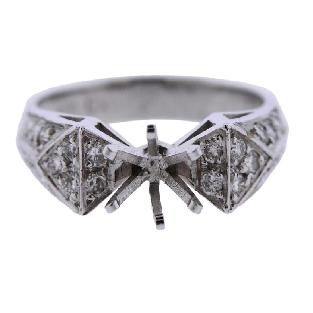 14k Gold Diamond Engagement Ring Mounting (1 of 3)