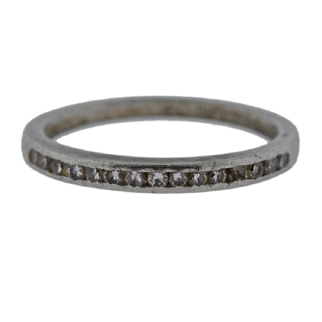 Jabel Antique Platinum Diamond Band Ring (1 of 3)