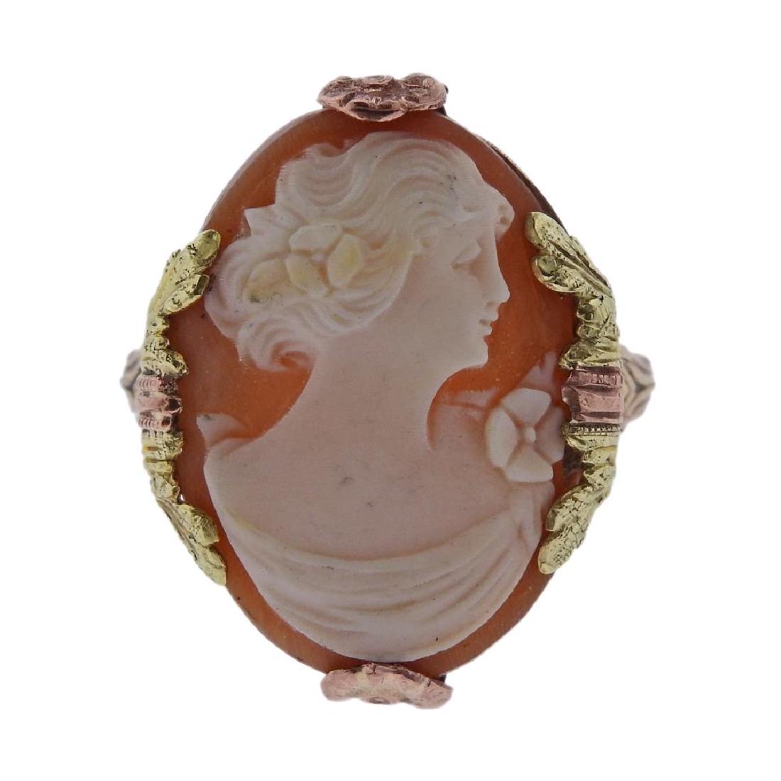 Antique 10k Gold Cameo Ring (1 of 3)