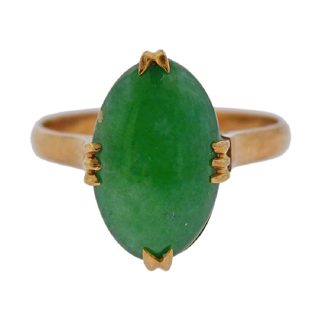 18K Gold Jade Ring (1 of 3)