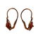 Antique Victorian 14K Gold Coral Earrings - 2